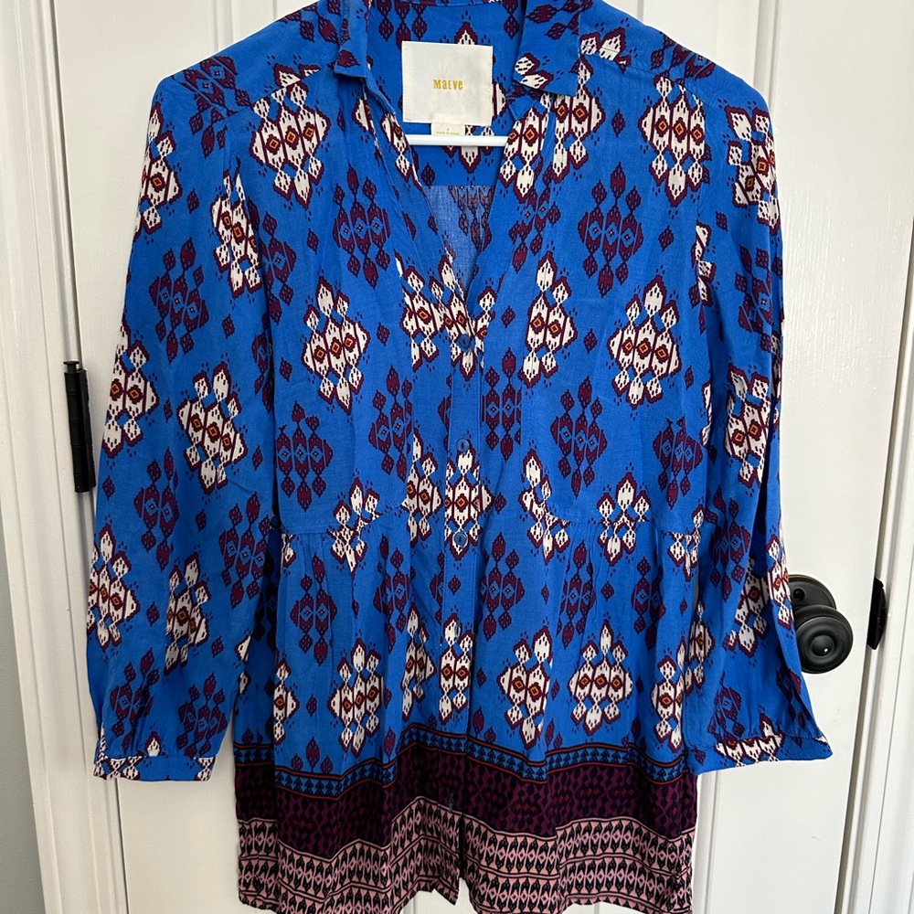 Maeve Button Down Blouse